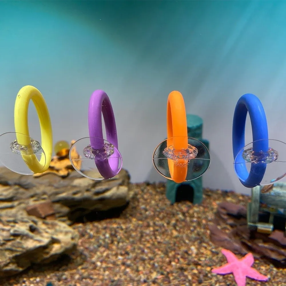 Juguetes para acuario con ventosa en anillo entrenador para peces - imagen 5