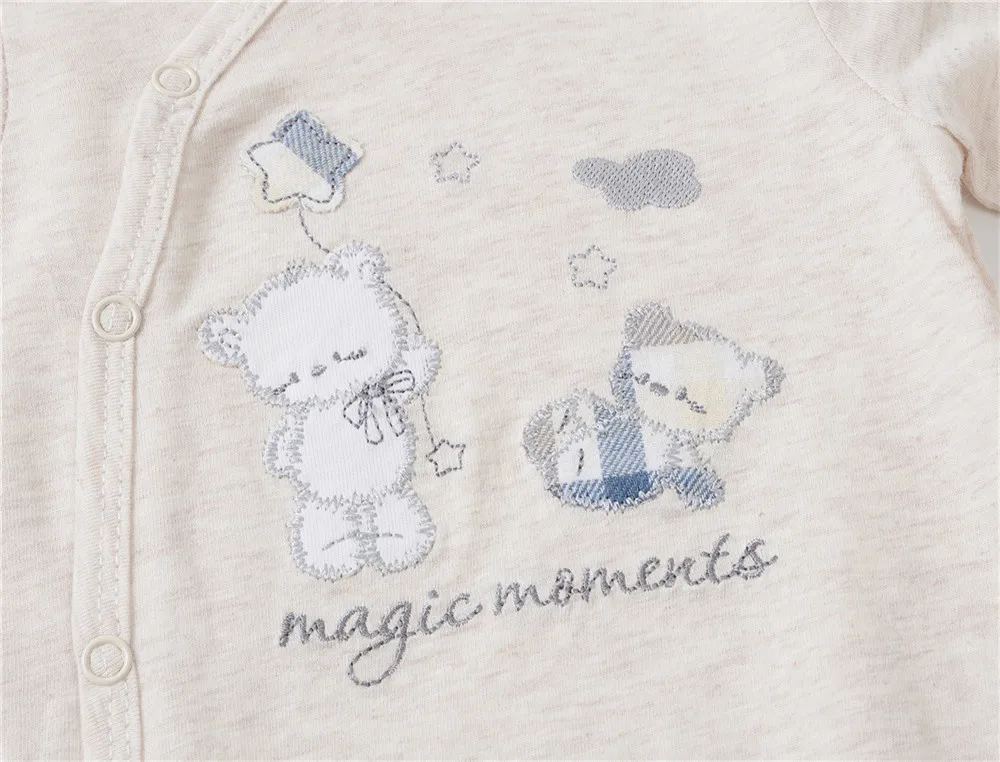 Mameluco recién nacido de algodón con diseño animado - imagen 3