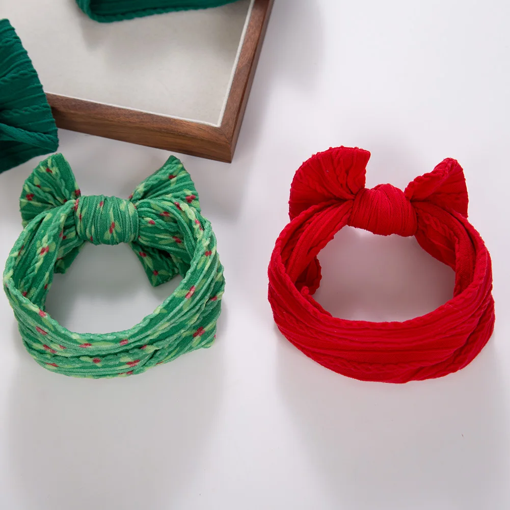 Diadema navideña para bebé con diseño de árbol rojo - imagen 3