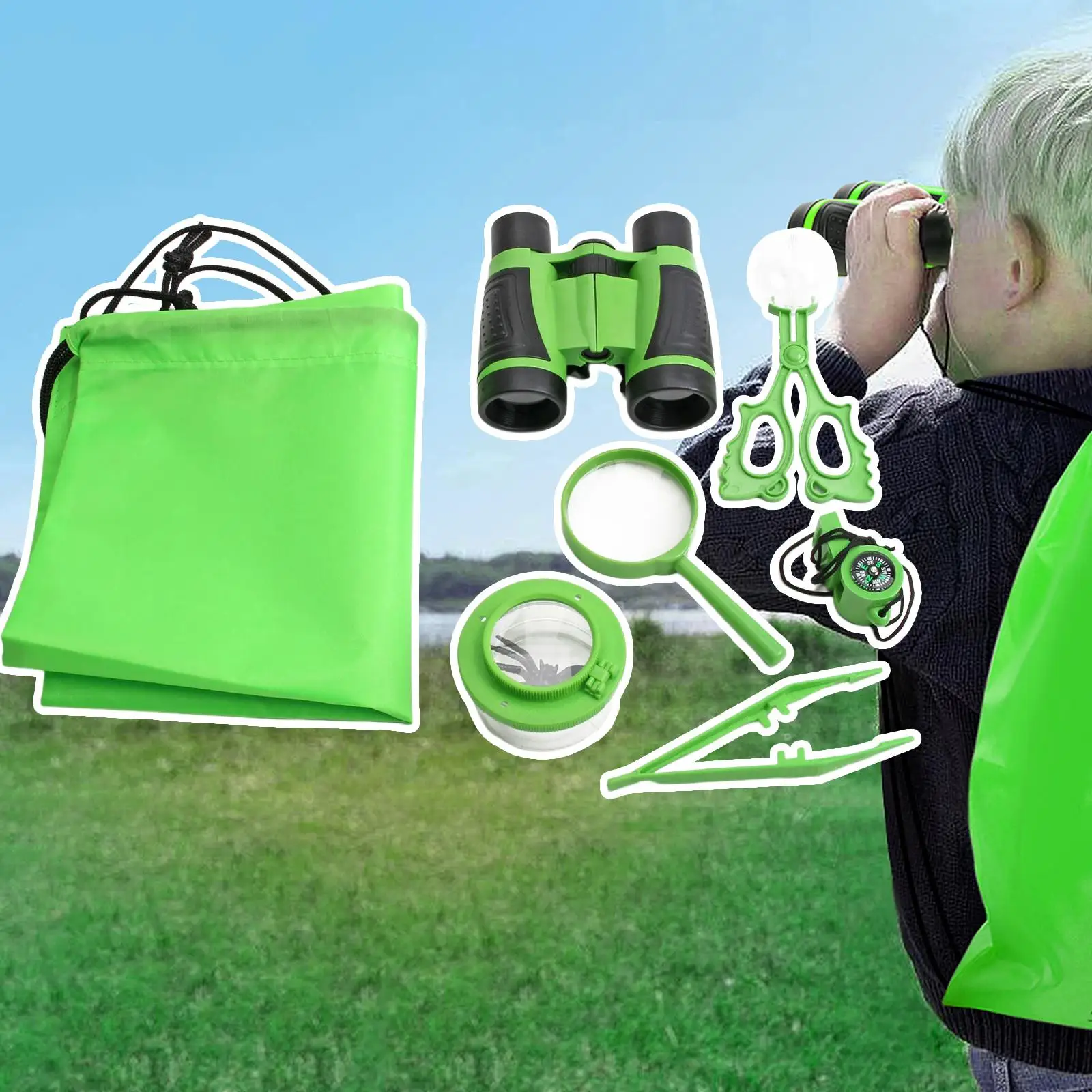 Kit de exploración natural con mochila para camping infantil - imagen 4