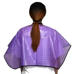 Capa impermeable para teñir el cabello, chal protector de salón