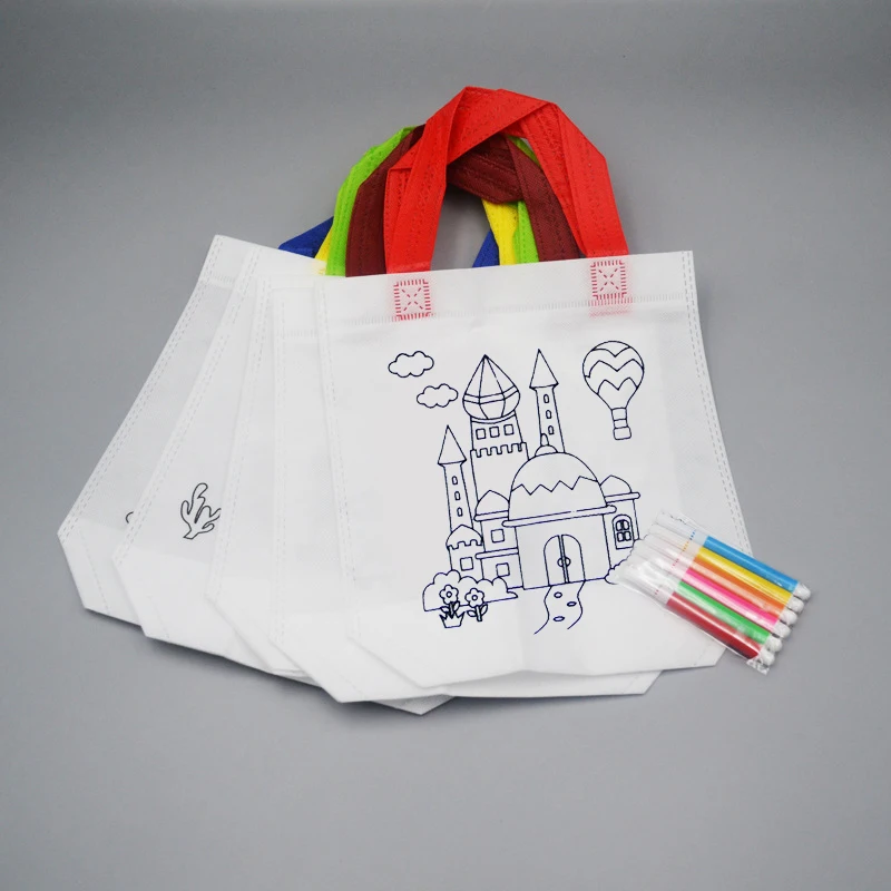 Bolsa de grafiti DIY infantil para colorear con pintura - imagen 5