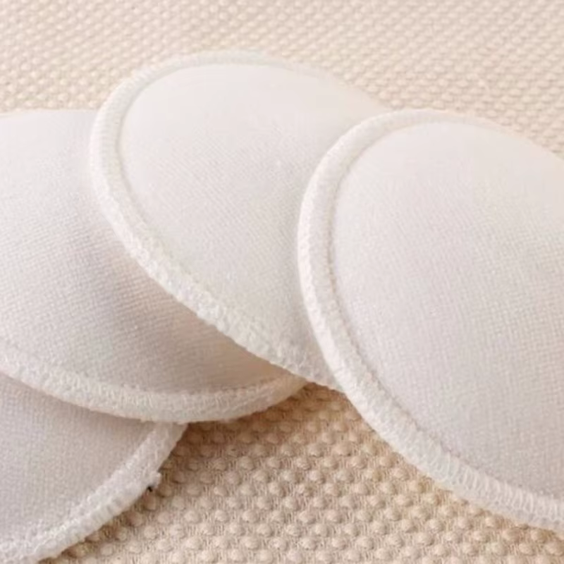 Almohadillas de Lactancia Algodón Absorbentes Reutilizables 4 uds - imagen 4
