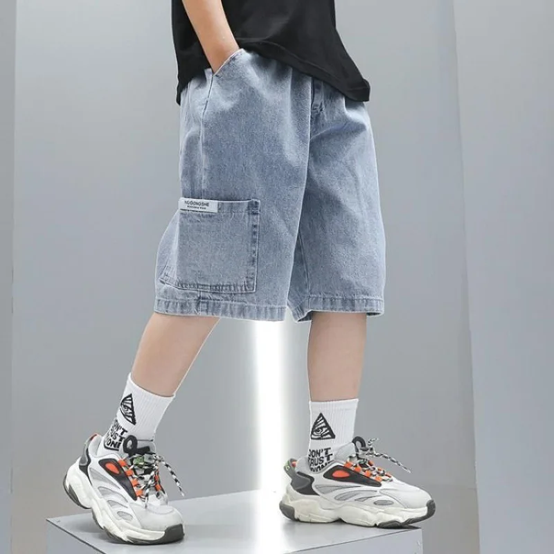 Vaqueros suaves para bebé y niño - Azul cielo, estilo informal - imagen 2