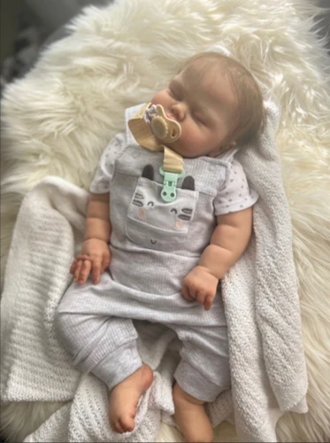 Muñeca reborn NPK sin terminar con cuerpo de tela blanda - imagen 5
