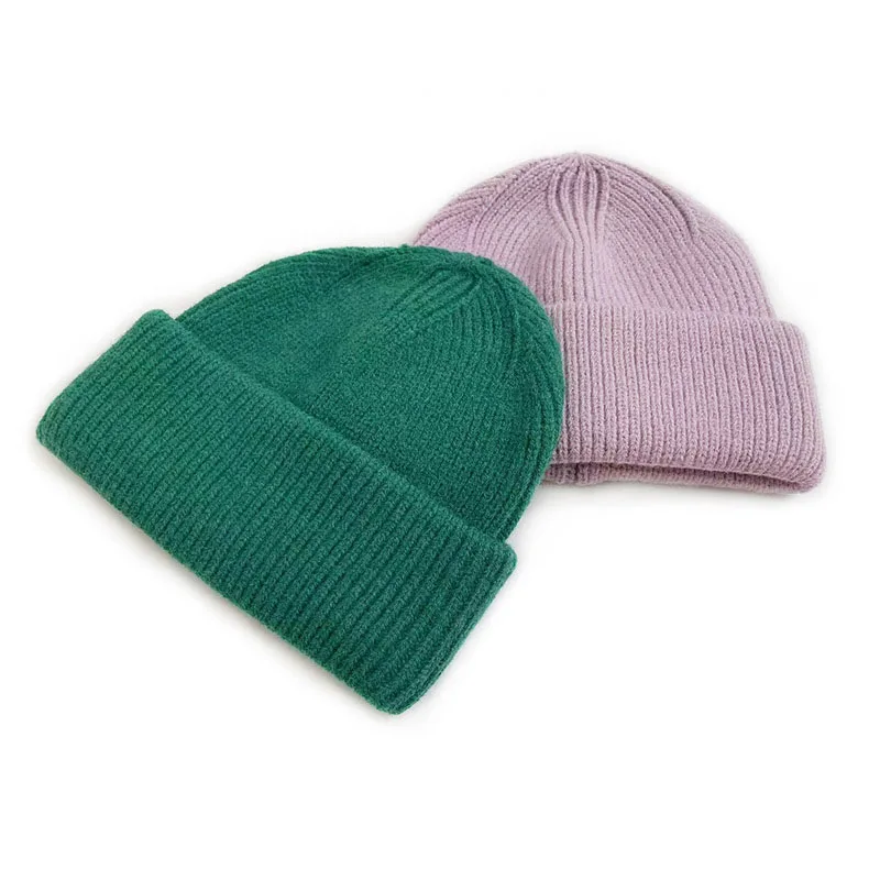 Gorro de punto de invierno para niños, cálido y liso - imagen 5