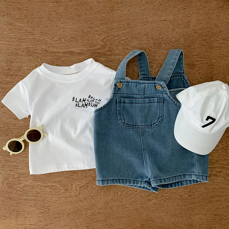 MILANCEL Conjunto Verano Bebé Niña: Camiseta y Pantalones Vaqueros - imagen 3