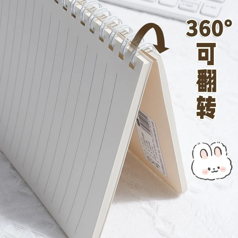 Cuaderno A5 de bobina con cubierta dura dibujos animados kawaii - imagen 2