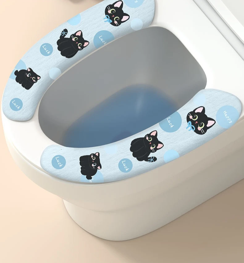 Funda para asiento de inodoro con diseño de dibujos animados