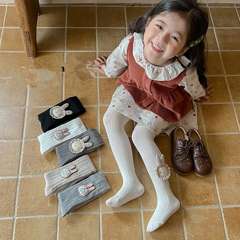 Mallas de bebé de algodón con estampado de conejito sin costuras - imagen 4
