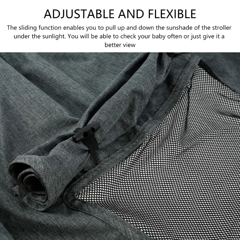 Protector solar para cochecito de bebé – Funda anti-UV transpirable - imagen 3