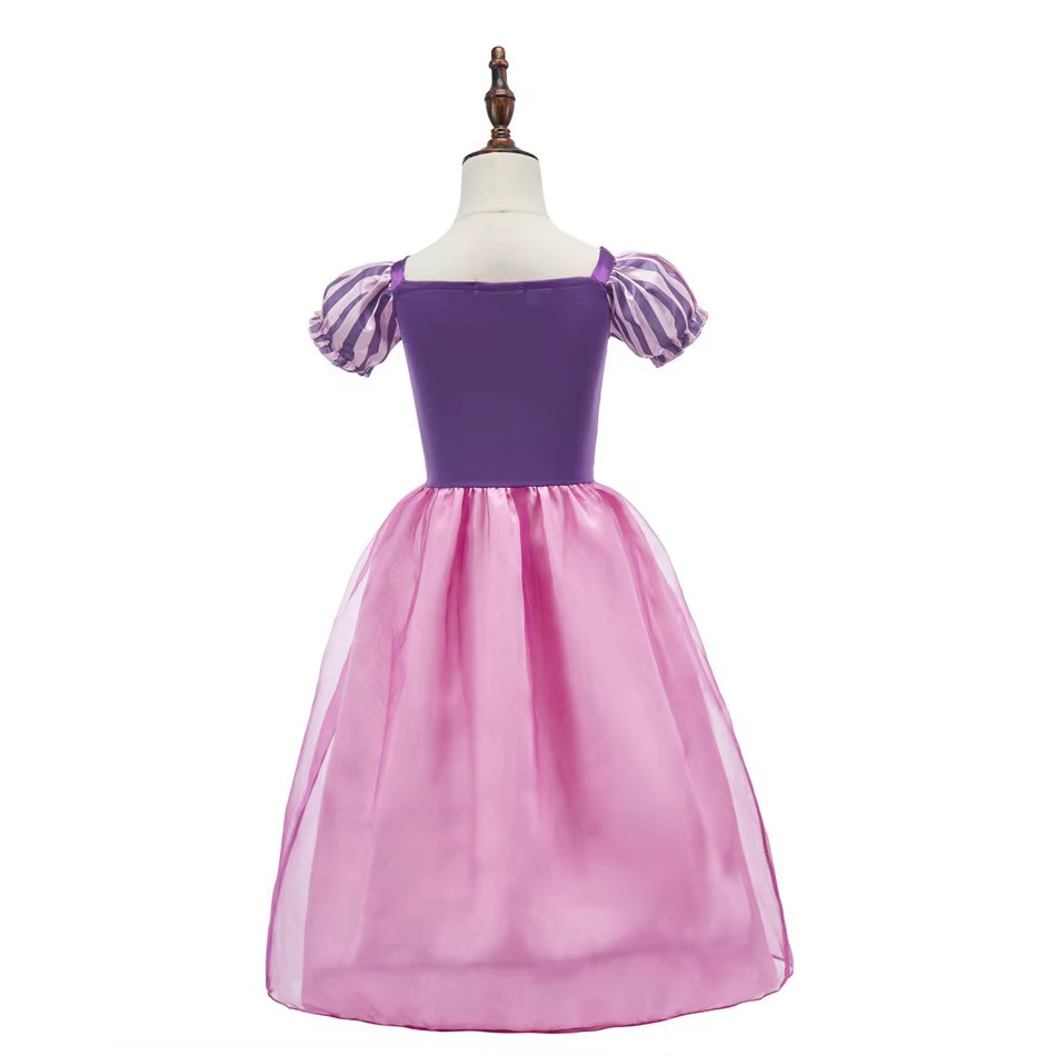 Disfraz Rapunzel Disney para niña con corona - Vestido Infantil - imagen 3