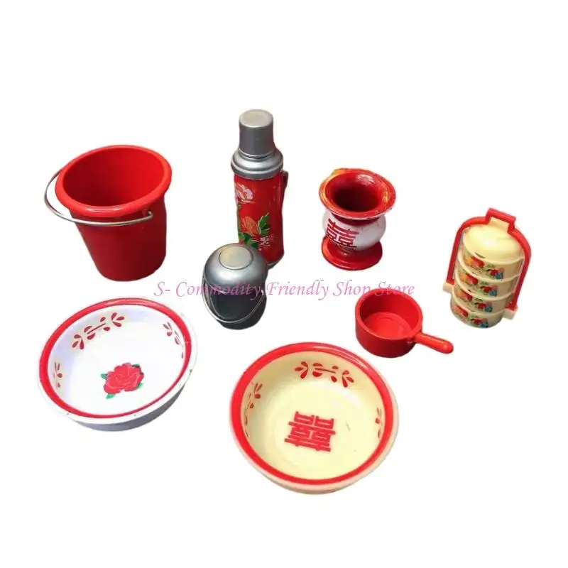 Accesorio retro de cocina en miniatura