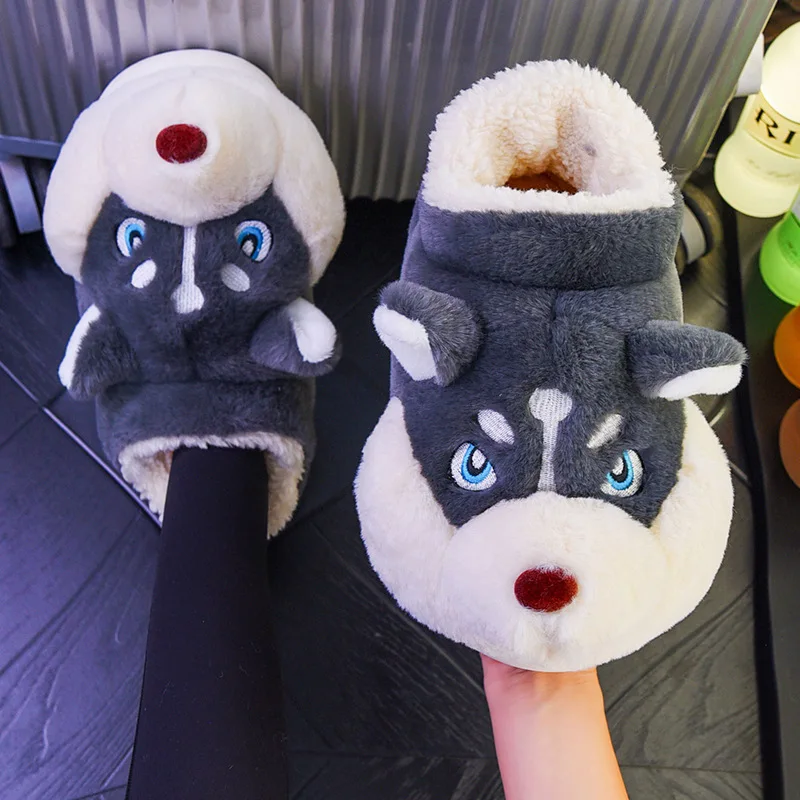 Zapatos Husky infantil de dibujos animados – Zapatillas invierno algodón - imagen 4