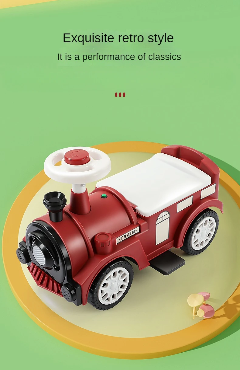 Aspecto retro del coche de equilibrio