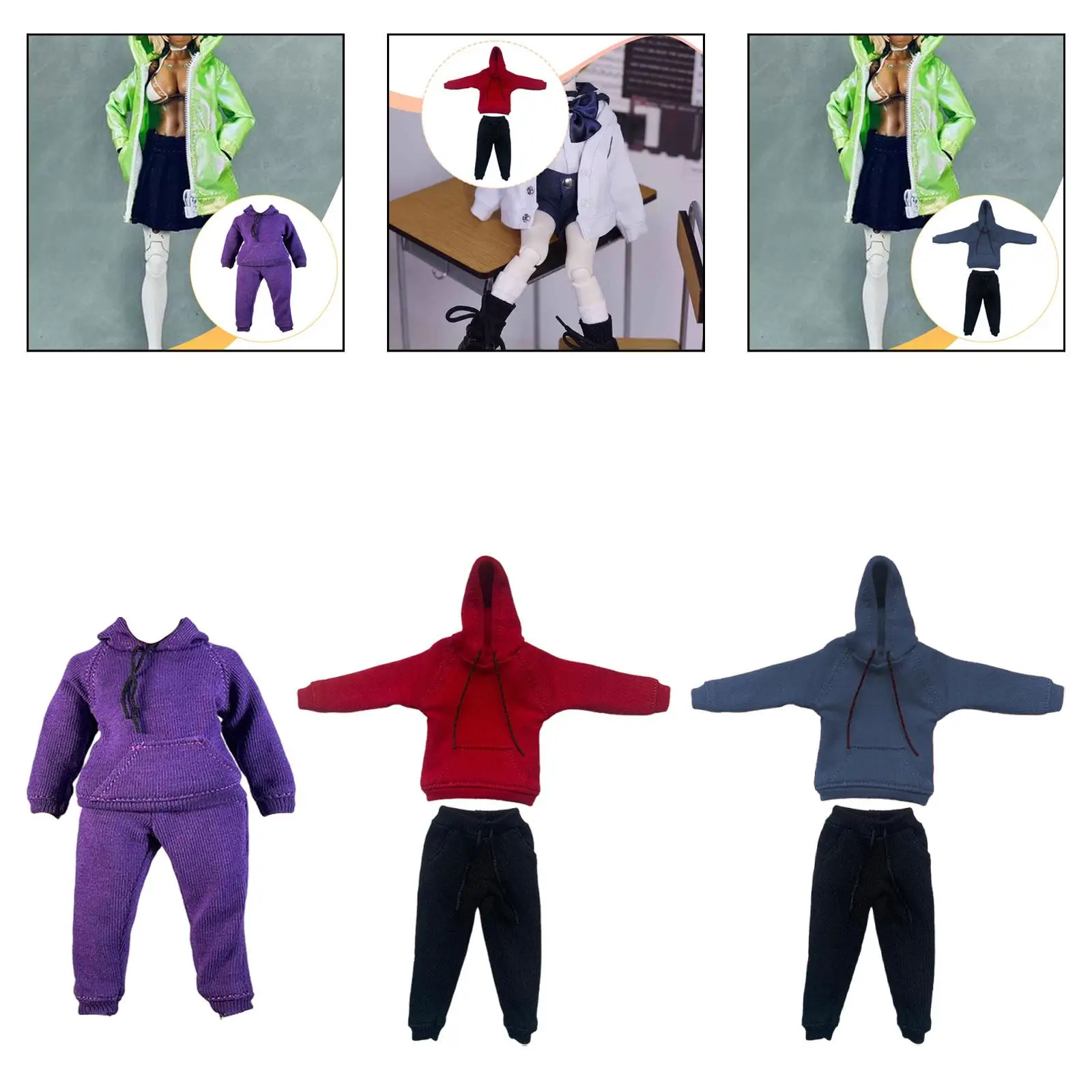 Ropa para figuras de acción en miniatura: sudadera y pantalón - imagen 5