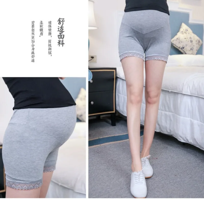 Leggings cortos ajustados para embarazo