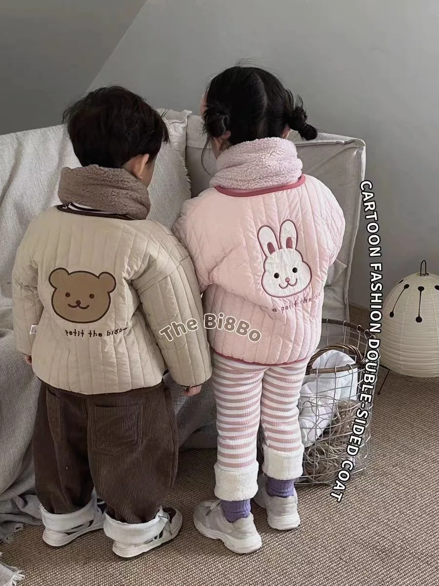 Chaqueta cálida de algodón para bebé