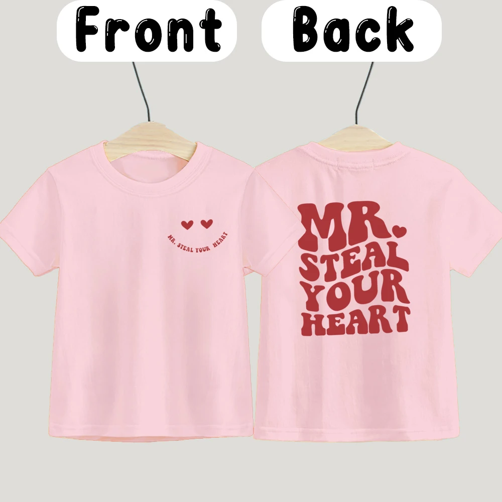 Mr Steal Your Heart camiseta de San Valentín para niños - imagen 5