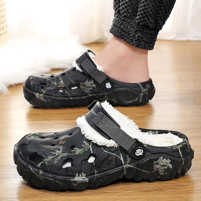 Winter Garden Zapatillas de casa con borreguito para niño, suaves