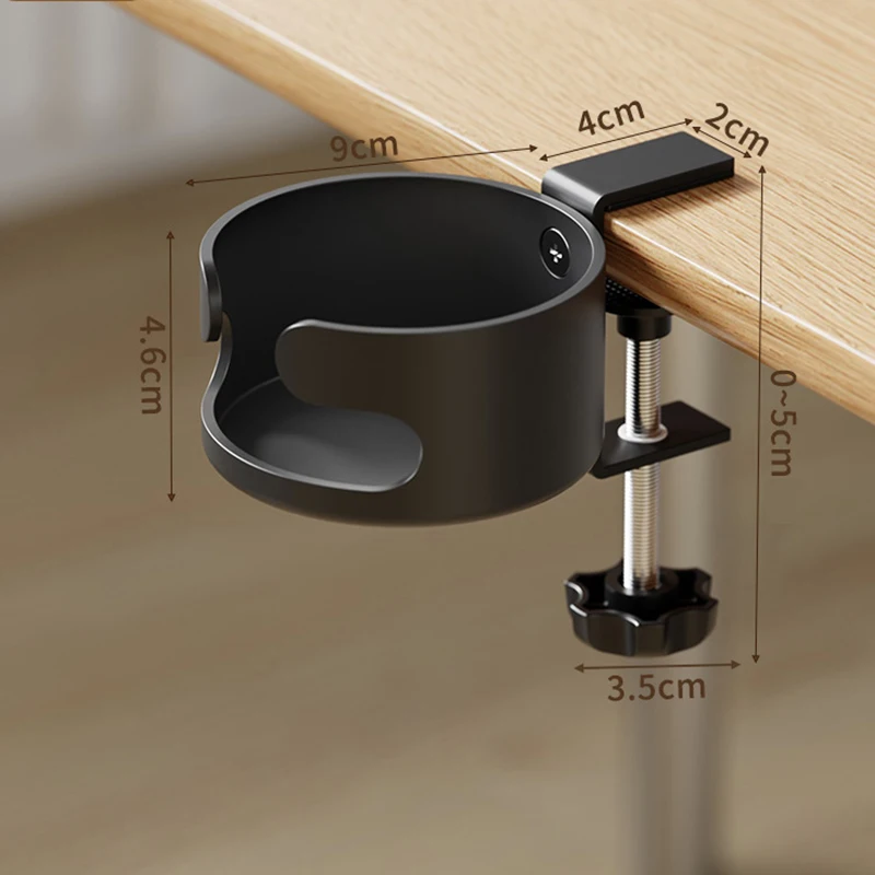 Soporte para vasos de escritorio con abrazadera giratoria y ajustable - imagen 4