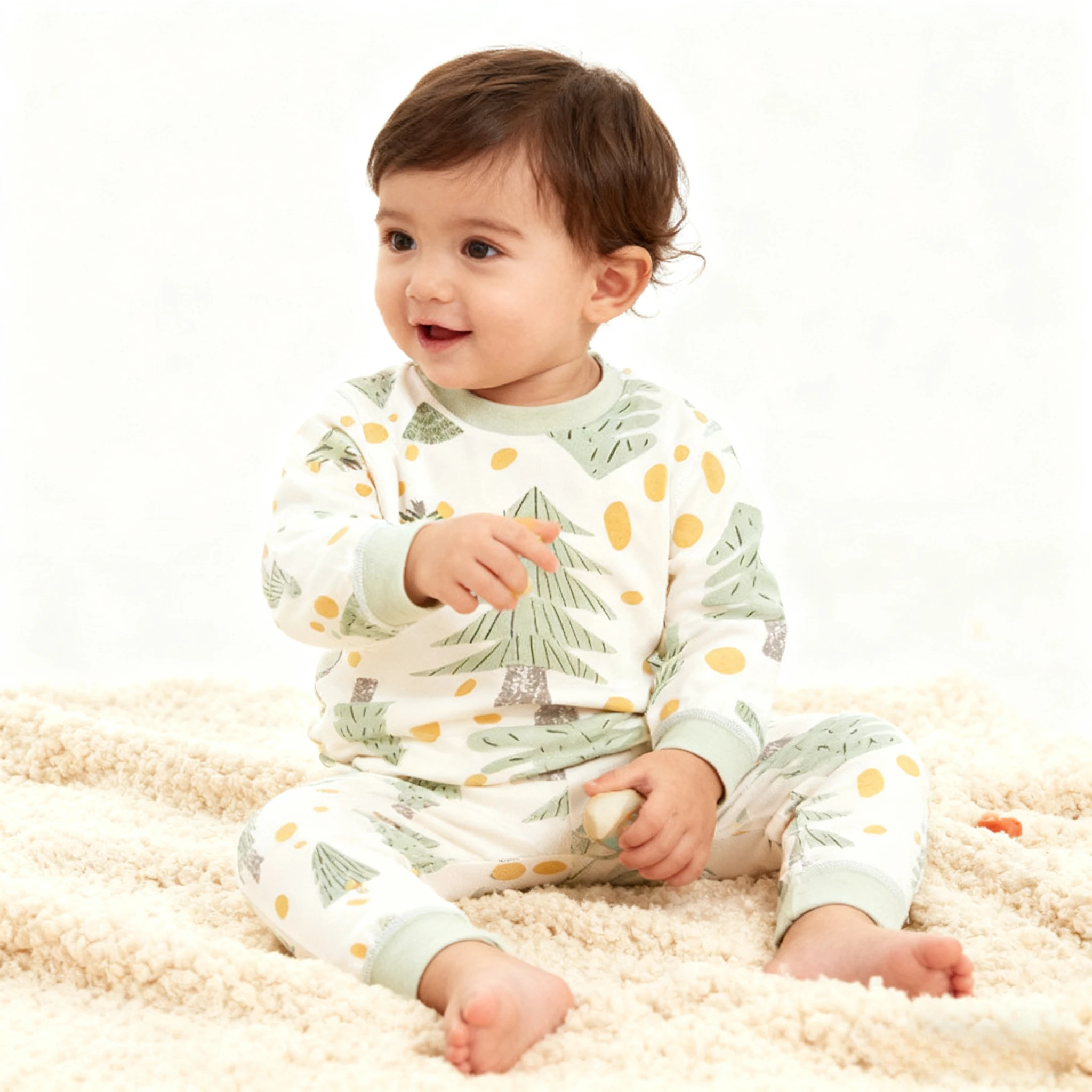 Pijama algodón puro unisex para bebé – Cómoda y cálida - imagen 2