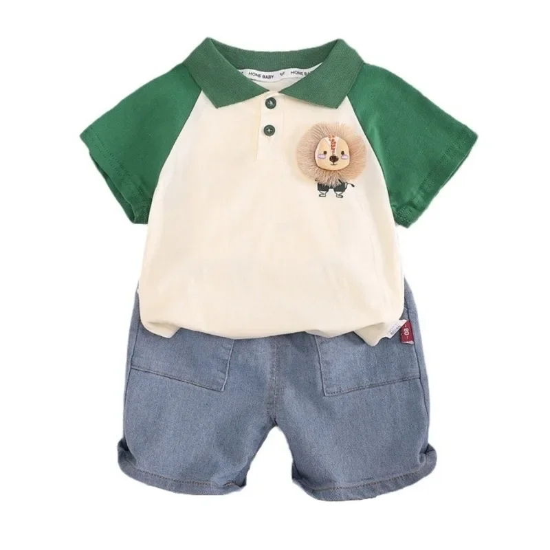 Conjunto verano bebé camiseta y pantalón corto dibujos - imagen 5