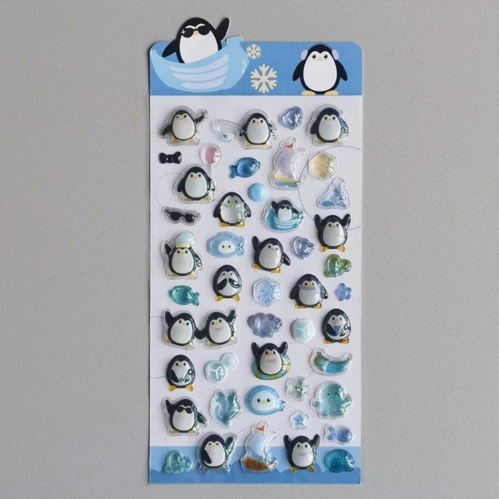 Pegatinas 3D en relieve brillantes para diarios – conejos y animales