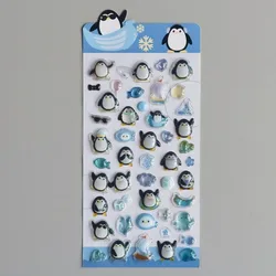 Pegatinas 3D en relieve brillantes para diarios – conejos y animales