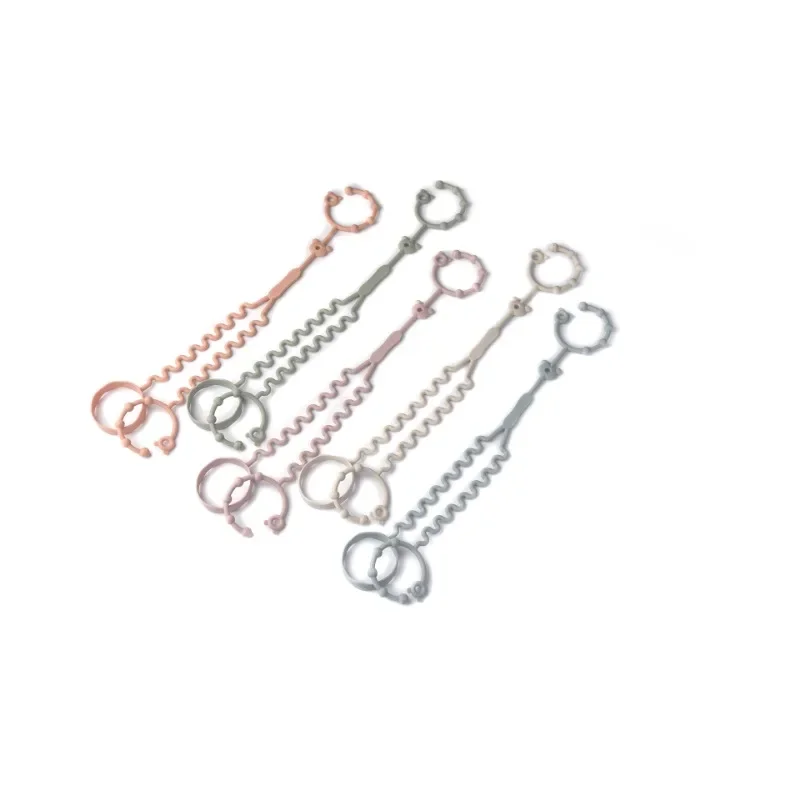 Mordedor de silicona con cadena antipérdida para bebés - imagen 2