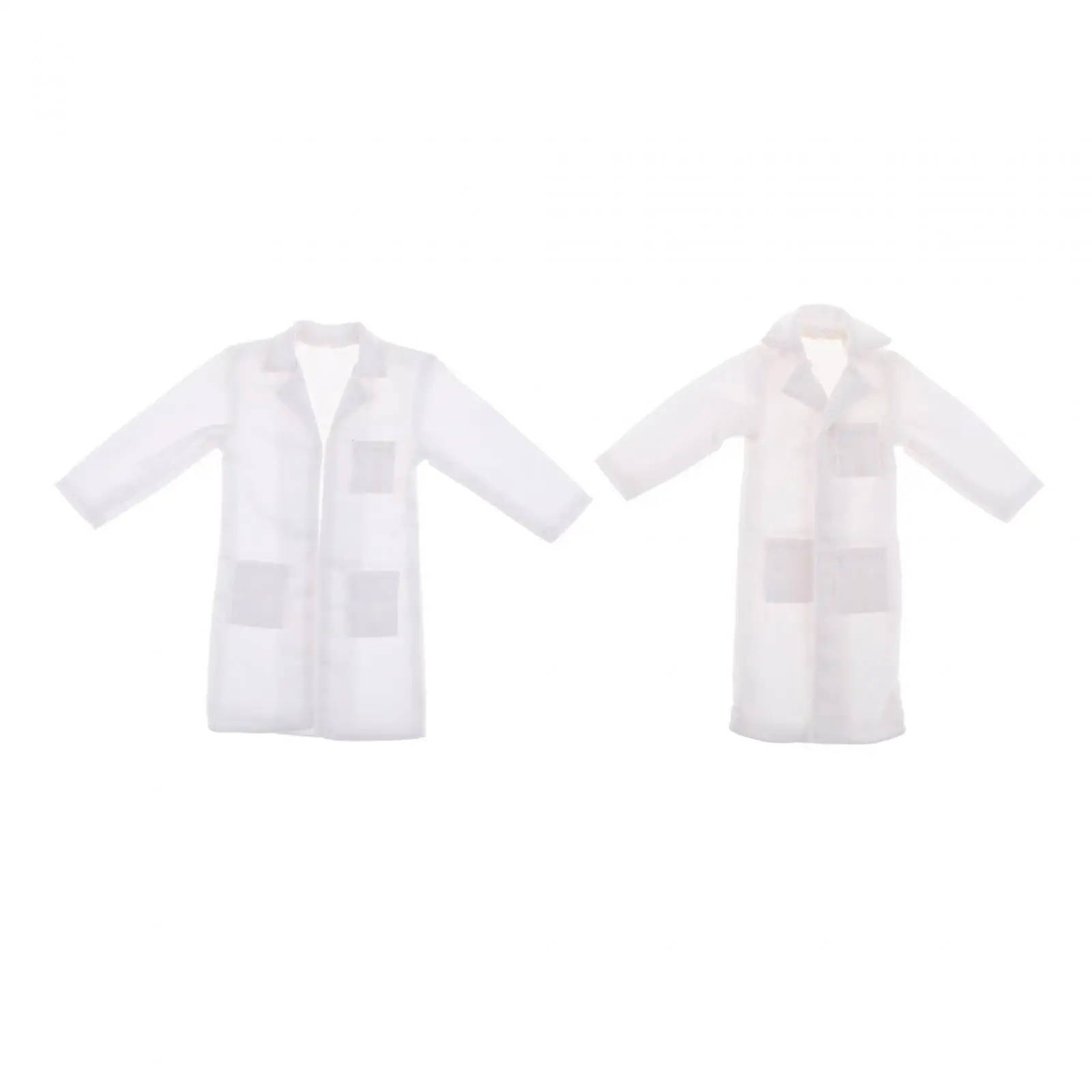 Abrigo blanco para muñecas – Ropa de miniatura - imagen 2
