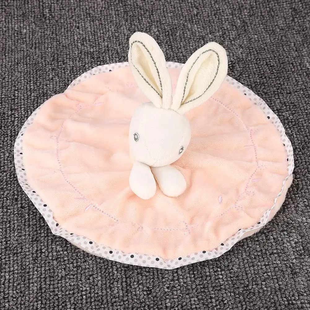Manta de apego para bebé con peluche suave y babero - imagen 4