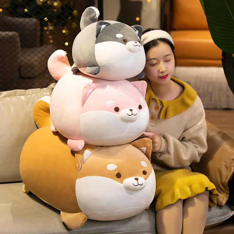 Peluche almohada de perro Shiba Inu y Corgi relleno suave - imagen 5