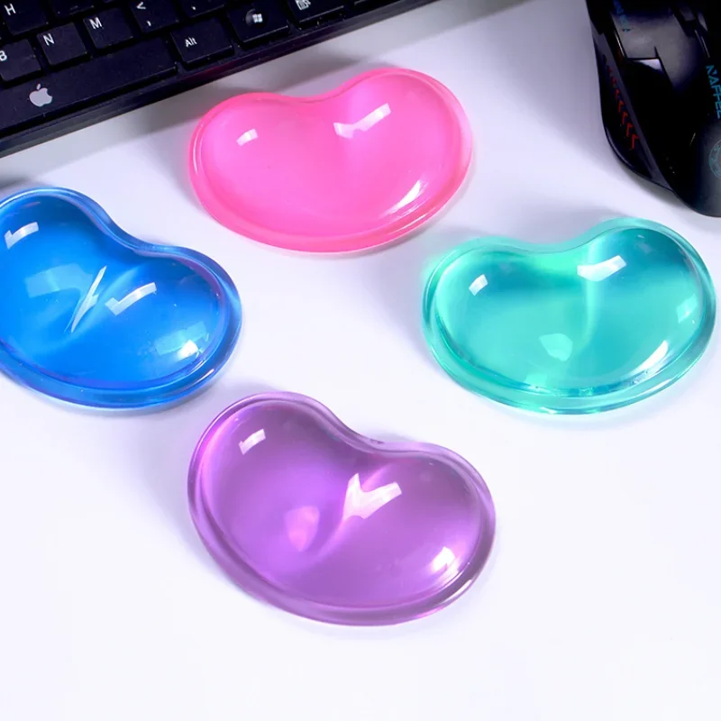 Reposamuñecas de gel silicona con alfombrilla ergonómica corazón - imagen 4