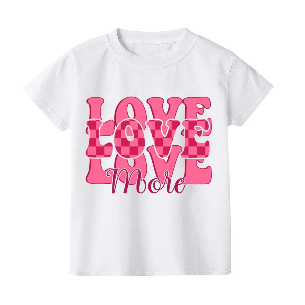 Camiseta San Valentín niños y niñas con estampado de corazón - imagen 4