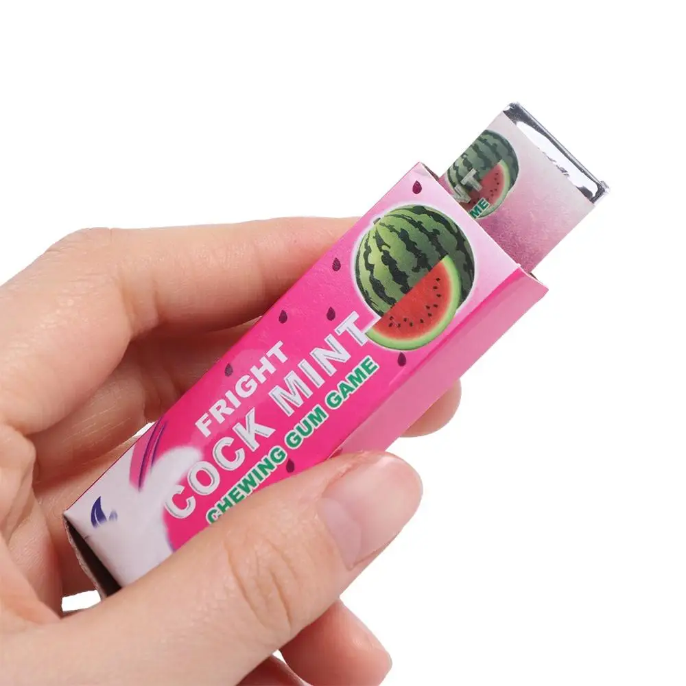 Chicle falso en uso