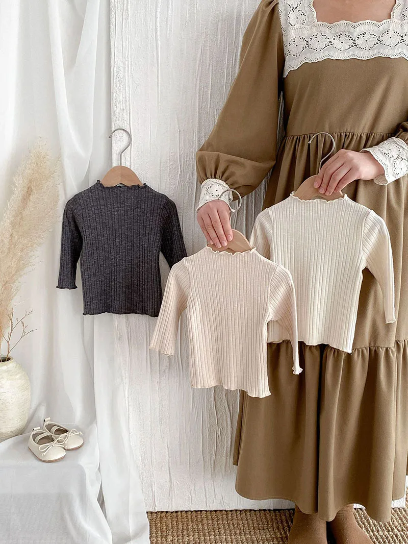 MILANCEL blusa primavera bebé manga larga tiras sólido - imagen 3