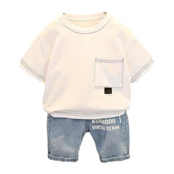 Ropa de verano infantil para niños y niñas camisetas y pantalones