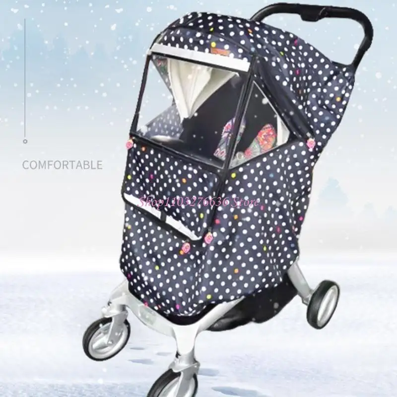Funda impermeable para cochecito – Cortavientos para passeos - imagen 4