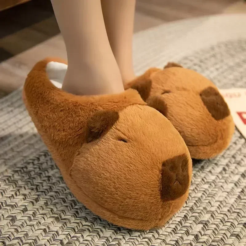 Zapatillas de felpa Kapybara de capibara para interior de invierno - imagen 2