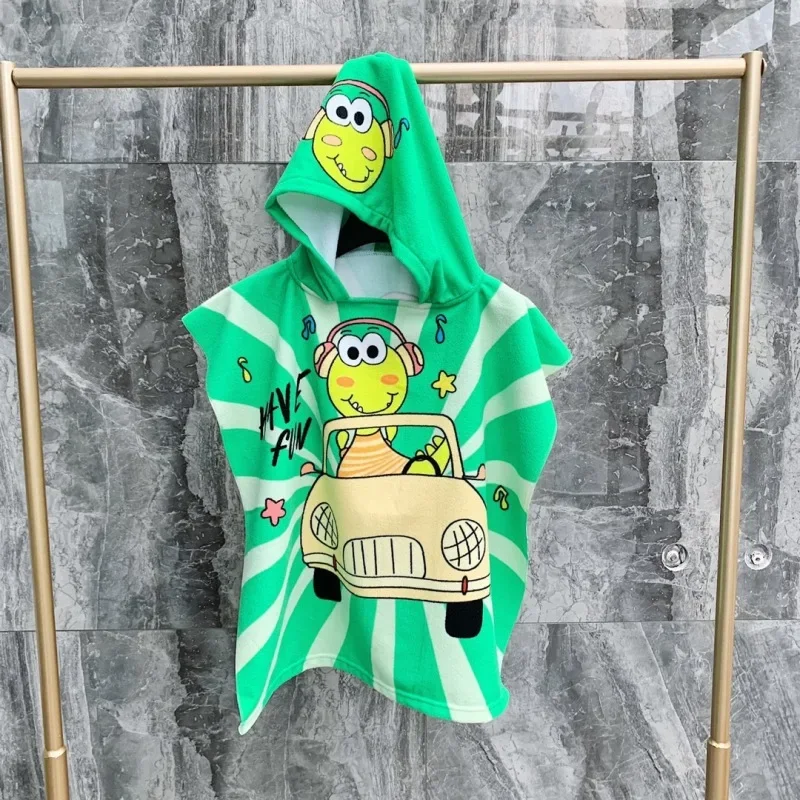 Albornoz bebé capucha toalla dinosaurio para niños y niñas