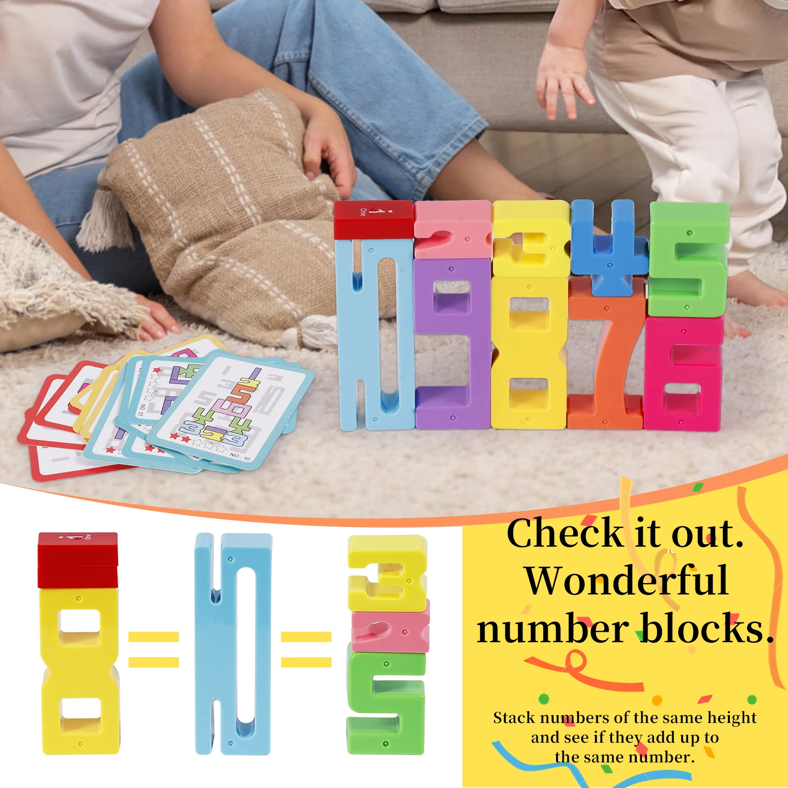 Bloques de construcción educativos para niños con piezas grandes - imagen 5