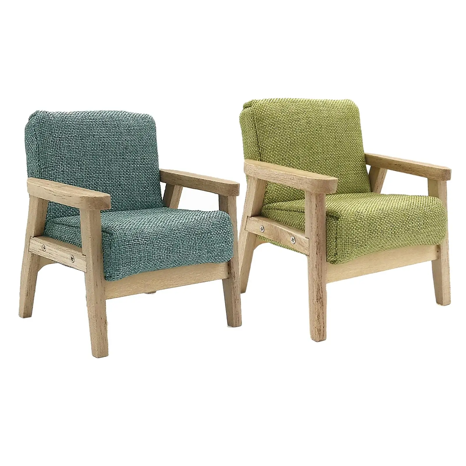 Mini sillón para casa de muñecas, decorativo y realista - imagen 3