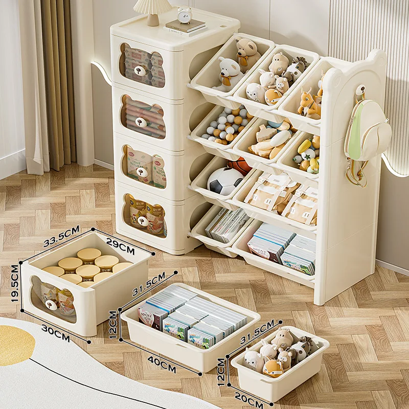 Estantería organizadora de juguetes con cajones para bebés - imagen 5