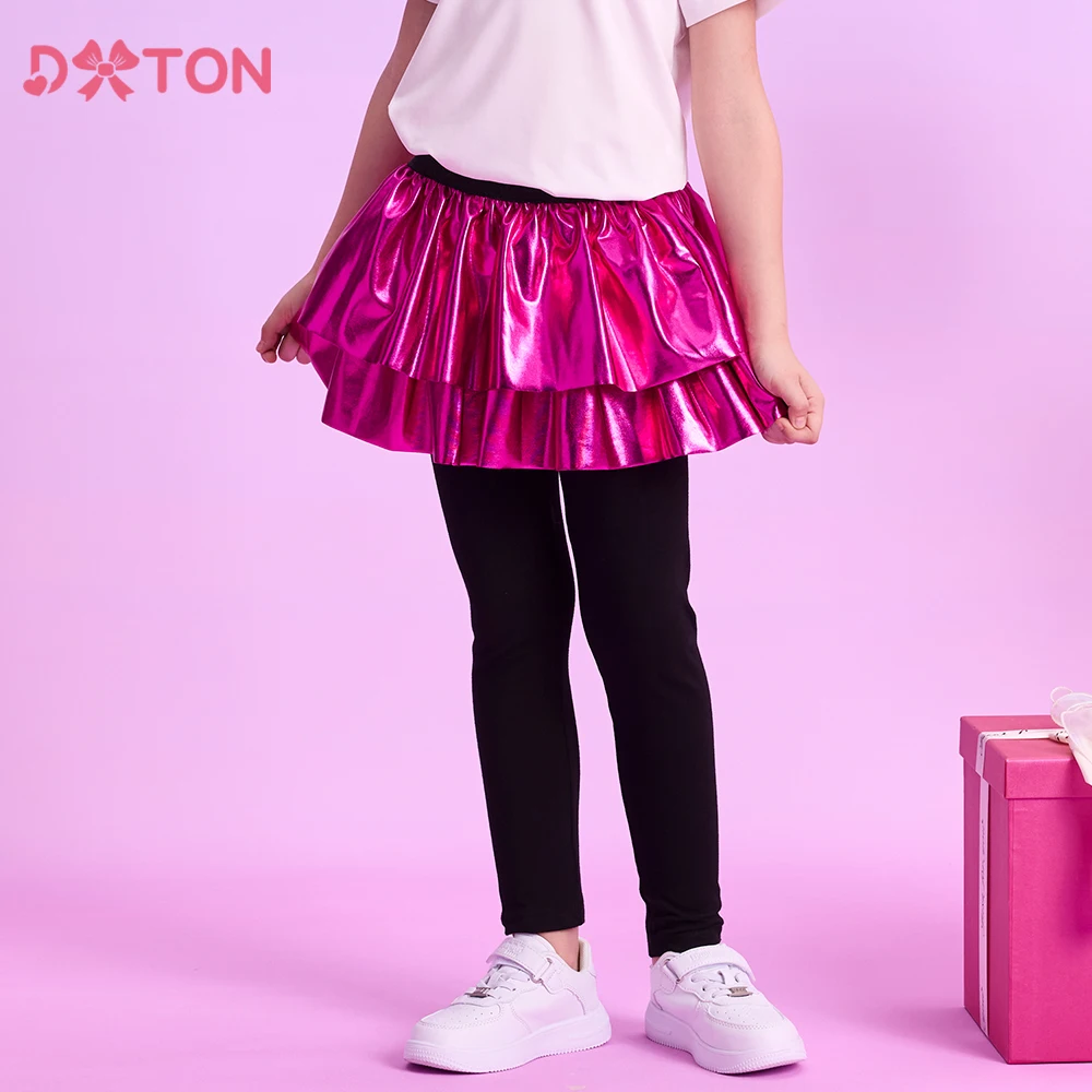 DXTON Falda de tutú con mallas falsas para niña, dos piezas - imagen 2