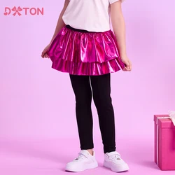 DXTON Falda de tutú con mallas falsas para niña, dos piezas