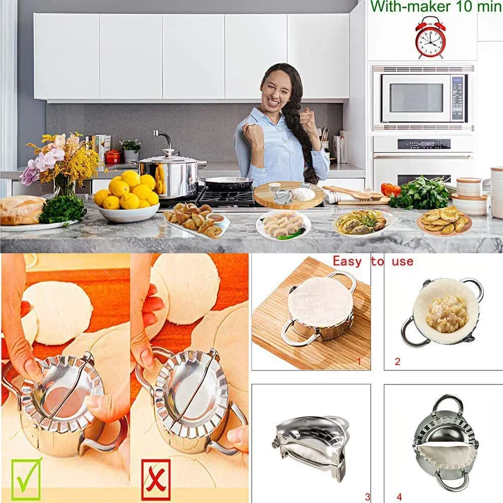 Máquina para hacer dumplings y raviolis – Acero inoxidable - imagen 2