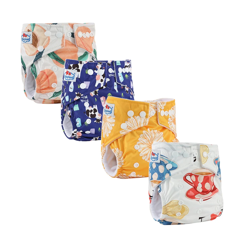 Pañales de tela reutilizables absorbentes y antifugas para bebé - imagen 4