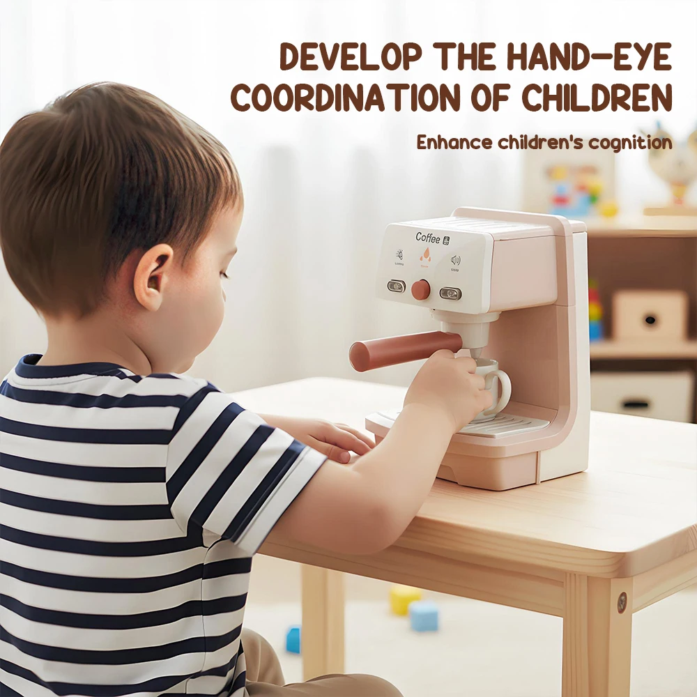 Cafetera de juguete infantil para juego de cocina en miniatura - imagen 4