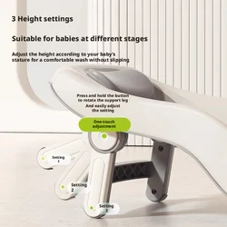 Asiento de baño antideslizante para bebé con control térmico
